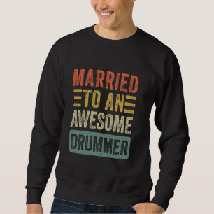 Moletom Casado com uma Esposa de Marido Engraçado de Drumm