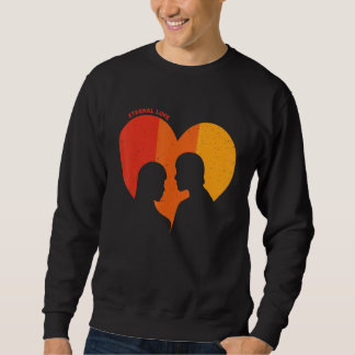 Moletom Casais de Correspondência de Amor Eterno