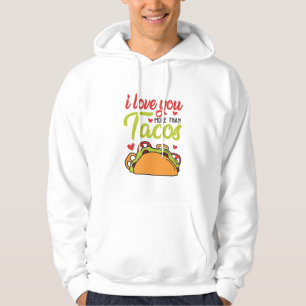 Moletom Casal Presente Eu Te Amo Mais Do Que Tacos