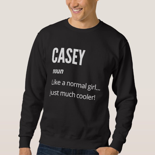Moletom Casey Noun como um normal muito mais legal (Frente)