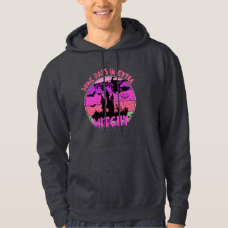 Moletom Castelo de Witch Silhouette - Retro Sunset Hallowe