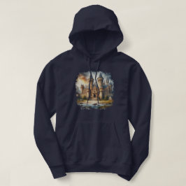 Moletom Castelo Medieval no Sunset com Céu Atmosférico