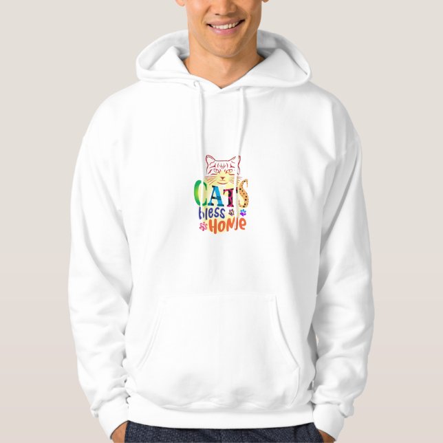 Moletom Cat Art Cats Bless Home (Frente)