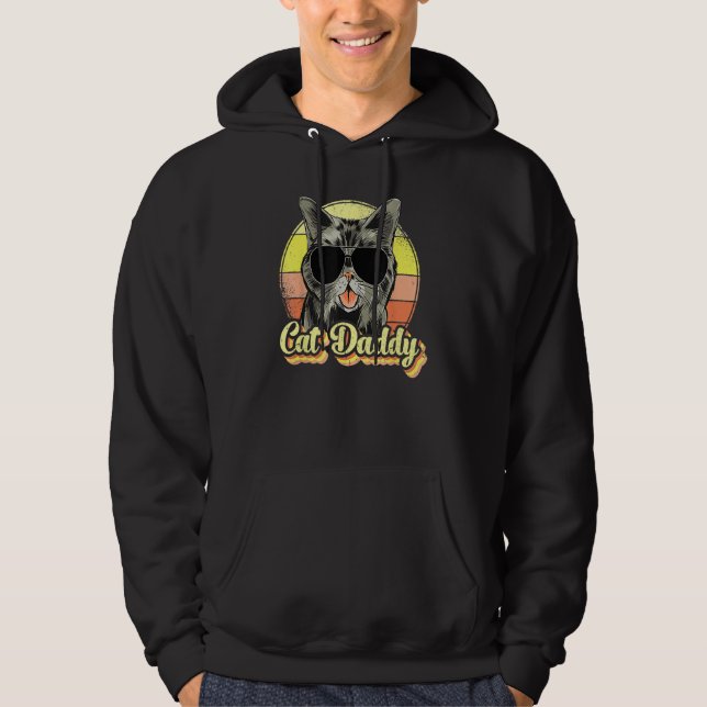 Moletom Cat Daddy, Funny Cat     For Men, Best Cat Dad Eve (Frente)