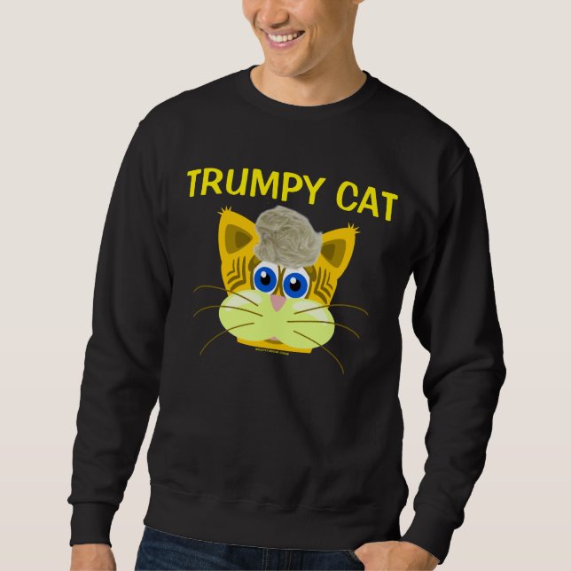 Moletom CAT dos t-shirt TRUMPY do gato de Donald Trump (Frente)