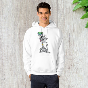 Moletom Cat E Uma Borboleta Mens Hoodie