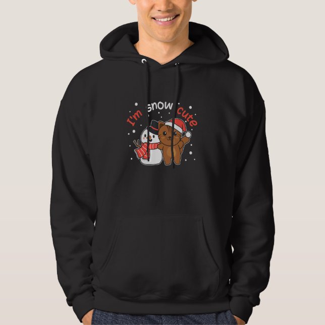 Moletom Cat I'm Snow Cute Snowman Snow Pun (Frente)