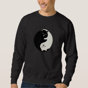 Moletom Cat Kitten Yin White Yang Black Animal Balance Sym