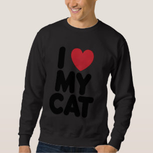 Moletom Cat Lover Heart My Kitten Feline Pet Owner Humor