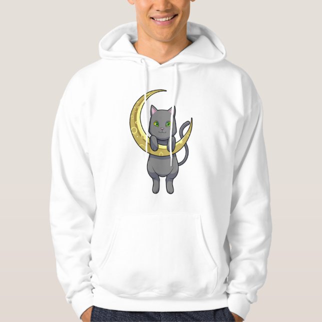 Moletom Cat Night Moon (Frente)