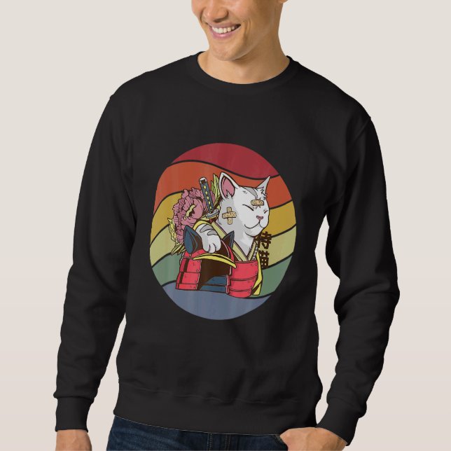 Moletom Cat Warrior Samurai (Frente)