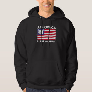 Moletom Cat We Trust - Patriotic 'merica Kitten Pun