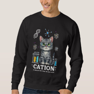 Moletom Cation Cat Chemist Engraçado Ciência Memória Cats 