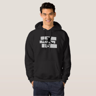 Moletom Cavaleiro de dublagem BMX Freestyle - Preto e Bran
