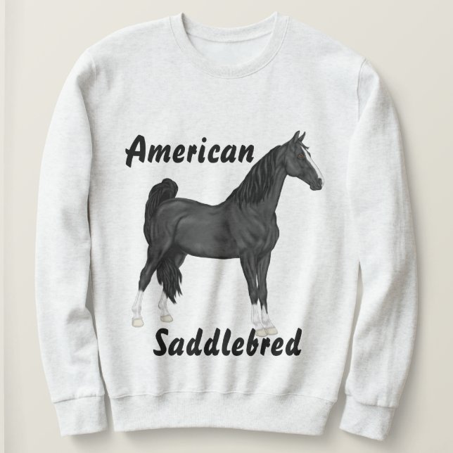 Moletom Cavalo American Saddle-bred (Frente do Design)