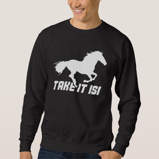 Moletom Cavalo Andando Leva Isi (Frente)