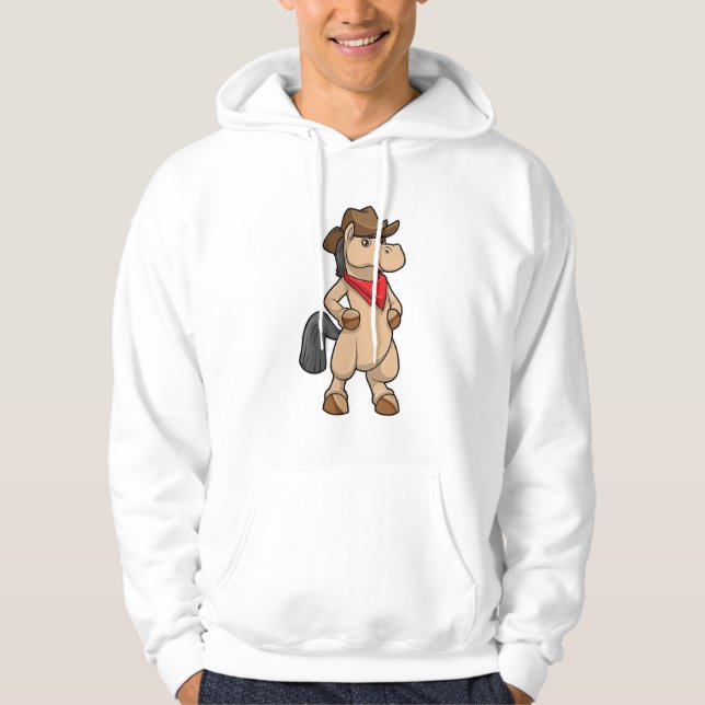 Moletom Cavalo como Cowboy (Frente)