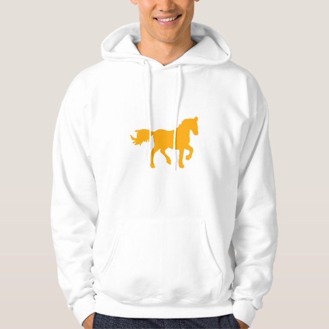 Moletom Cavalo do Zodíaco Chinês Amarelo  (Frente)