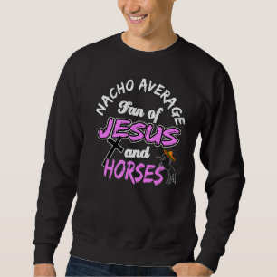 Moletom Cavalo Espiritual Ventilador Médio De Jesus E Mão