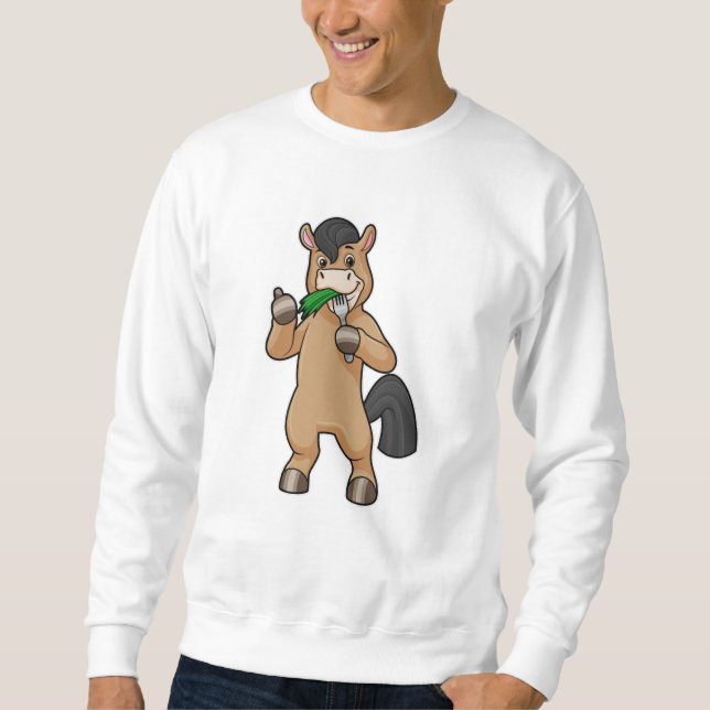Moletom Cavalo na Comida de Vegan (Frente)