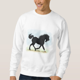 Moletom Cavalo Negro com Estrela e Meia (Beleza Negra)