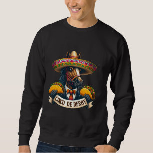 Moletom Cavalo Taco Engraçado Corrida Vintage Cinco De Der