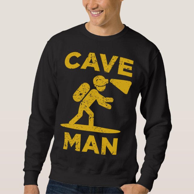 Moletom Cave Man Cave Explorer And Nature (Frente)