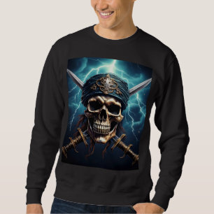 Moletom Caveira de Pirata com Espadas