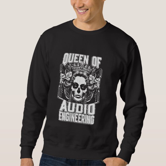Moletom Caveira Do Engenheiro De Áudio - Rainha Sonora Do  (Frente)