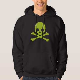 Moletom Caveira Verde Simples e Crossbones
