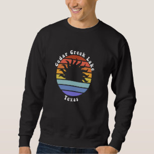 Moletom Cedar Creek Lake Texas TX Sunrise Sunset Souvenir