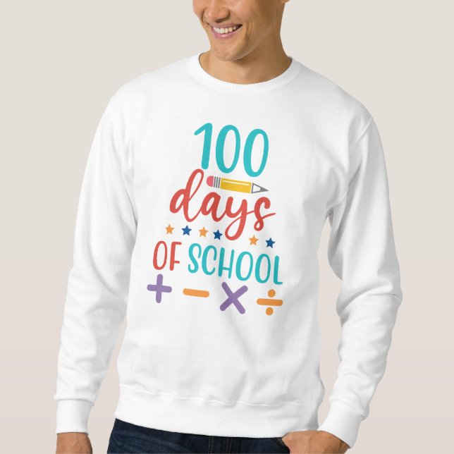 Moletom Celebração de 100 Dias de Escola (Frente)