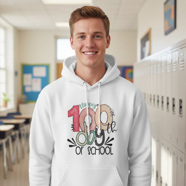 Moletom Celebração de 100 Dias de Escola Básica (Criador carregado)
