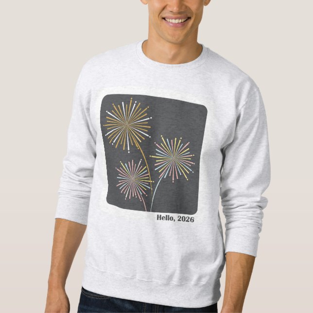 Moletom Celebração de Fogos de Artifício de 2026 (Frente)