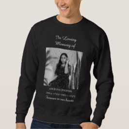 Moletom Celebração de Foto Mínima do Memorial Funeral da V