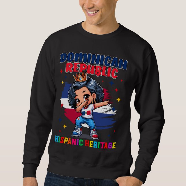 Moletom Celebração do Patrimônio Hispânico da República Do (Frente)
