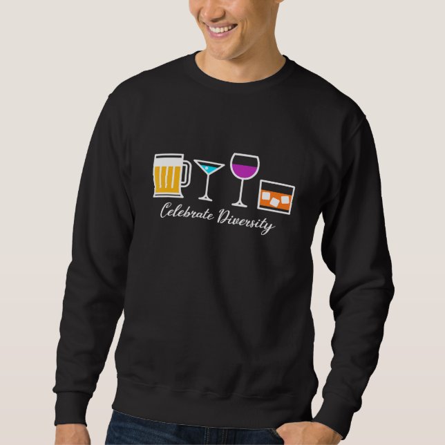 Moletom Celebrar Drinks de Diversidade Edition Barman Alco (Frente)