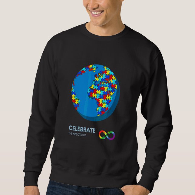 Moletom Celebrar O Espectro Celebra A Neurodiversidade Au (Frente)