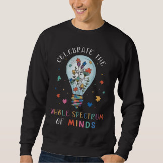 Moletom Celebrate the Whole Spectrum of Minds Graphic 