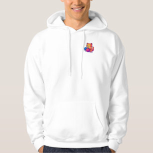 Moletom Cena Branca de Kawaii com Grande Tamanho