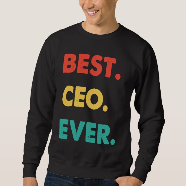 Moletom CEO Retro Melhor CEO de Todos os Tempos (Frente)