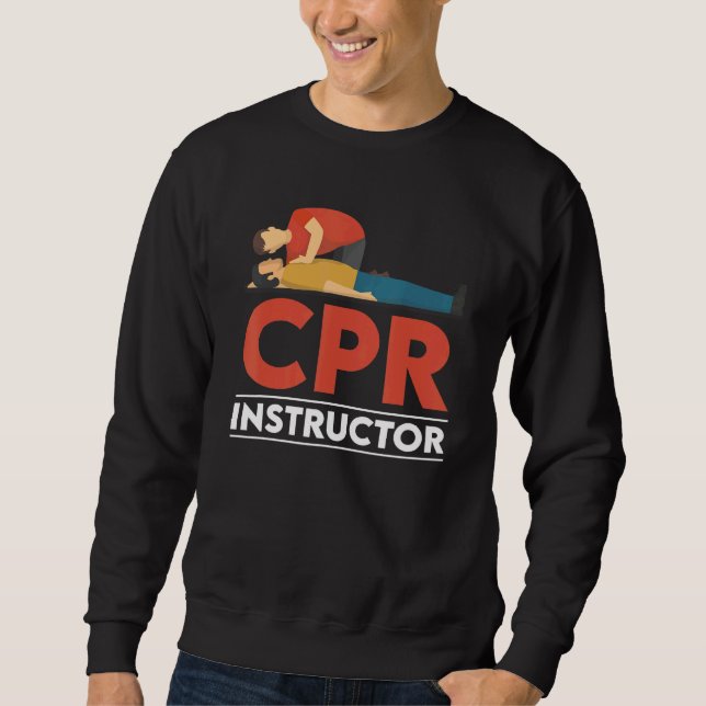 Moletom Certified CPR Instructor Outfit First Aid AED Trai (Frente)