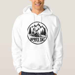 Moletom Cerveja Après Ski & Adesivo de Montanha de Inverno