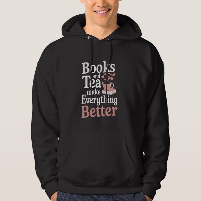 Moletom Chá E Literatura Cozy Leitura De Nóokworm Tea (Frente)
