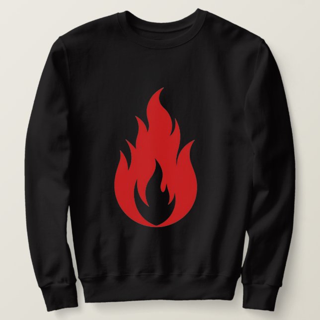 Moletom Chama vermelha (Frente do Design)