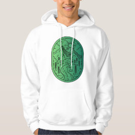 Moletom Chamada da Natureza - Arte de Linha de Caminhada e