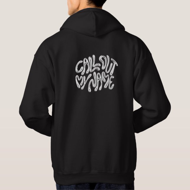 Moletom Chamar Meu Nome Atrativo Design Hoddie (Verso)