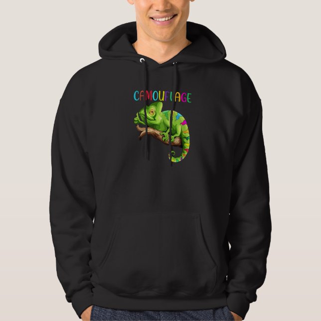 Moletom Chameleon Reptiles Iguano Lizard Camouflage Terrar (Frente)