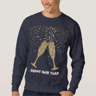 Moletom Champanhe Sparkle Dourado Ano Novo