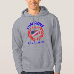 Moletom Champions Los Angeles usa bandeira Original Hoodie